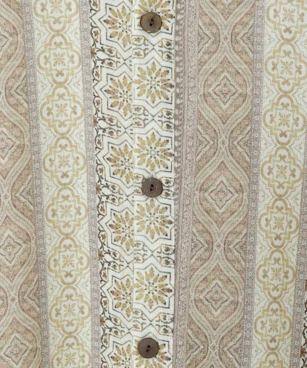 Chemise homme à motif géométrique