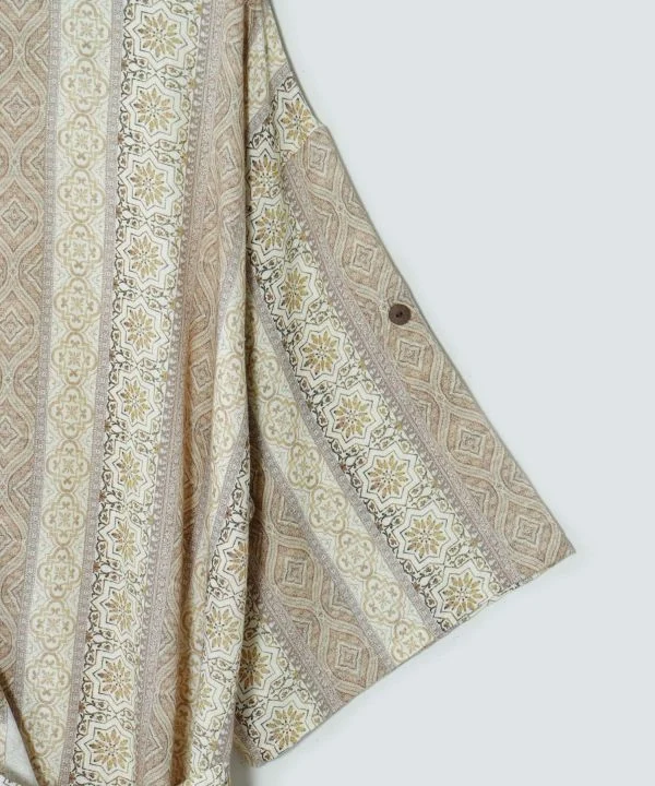 Chemise homme à motif géométrique