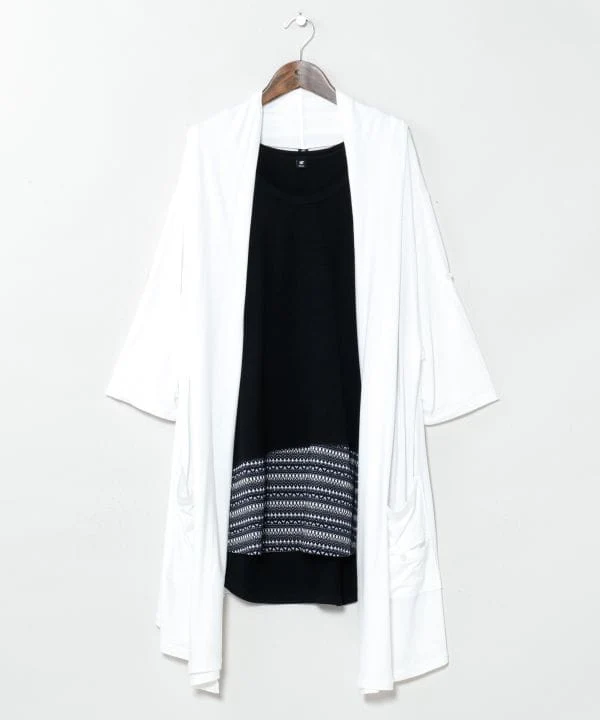 Ensemble cardigan et débardeur bohème pour homme