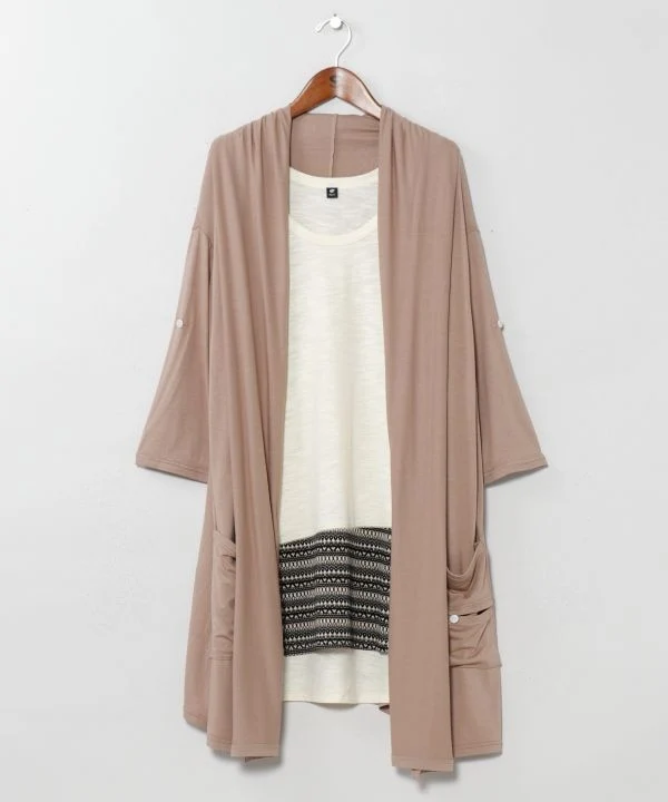 Ensemble cardigan et débardeur bohème pour homme