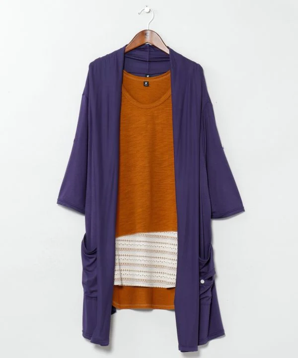 Ensemble cardigan et débardeur bohème pour homme