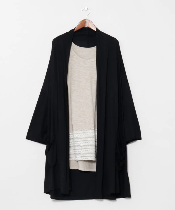 Ensemble cardigan et débardeur bohème pour homme