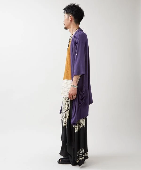 Ensemble cardigan et débardeur bohème pour homme