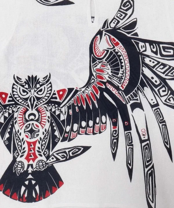 Amina x Yosuke Tribal Owl Cotton Top