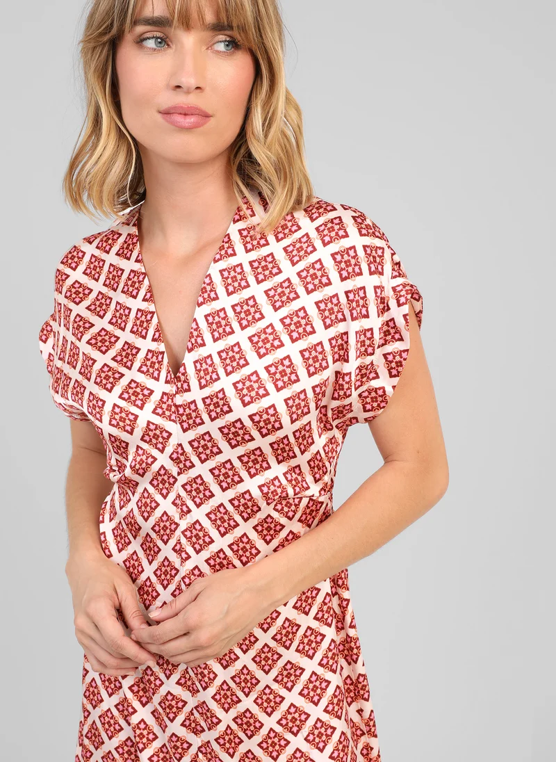 ROBE MIDI MAURANE pirimini ecru