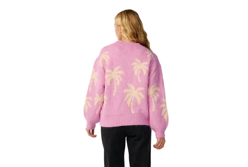 RETRO SWELL PALM JACQUARD CREW