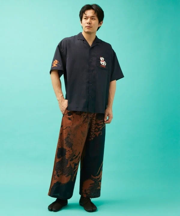 ASOBIE - Chemise brodée Ukiyoe
