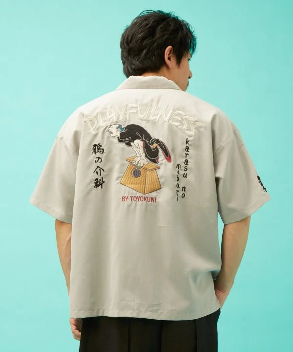 ASOBIE - Chemise brodée Ukiyoe