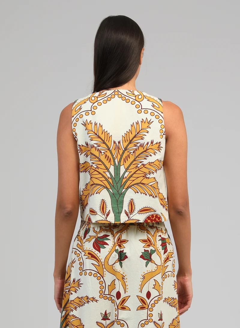 DEBARDEUR SYMALY tropico jaune