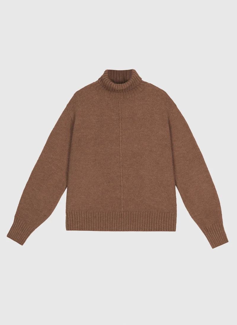 PULL LIPY marron glace