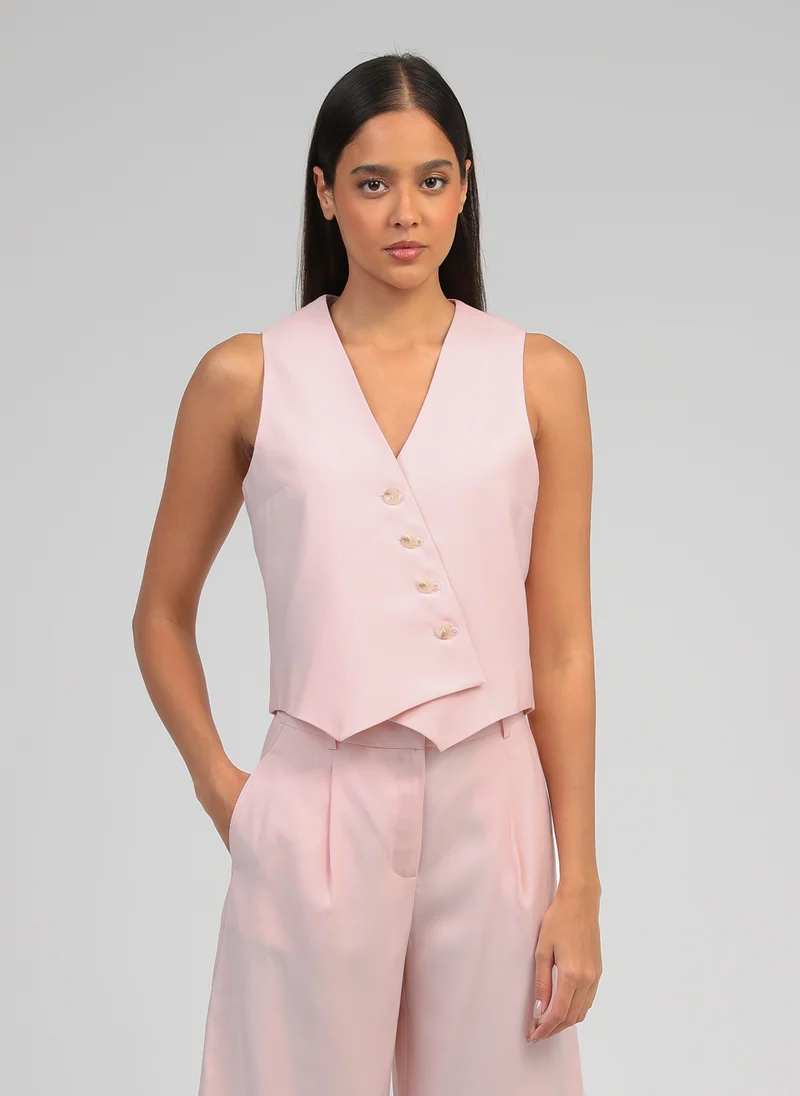 GILET ZAKINA rose