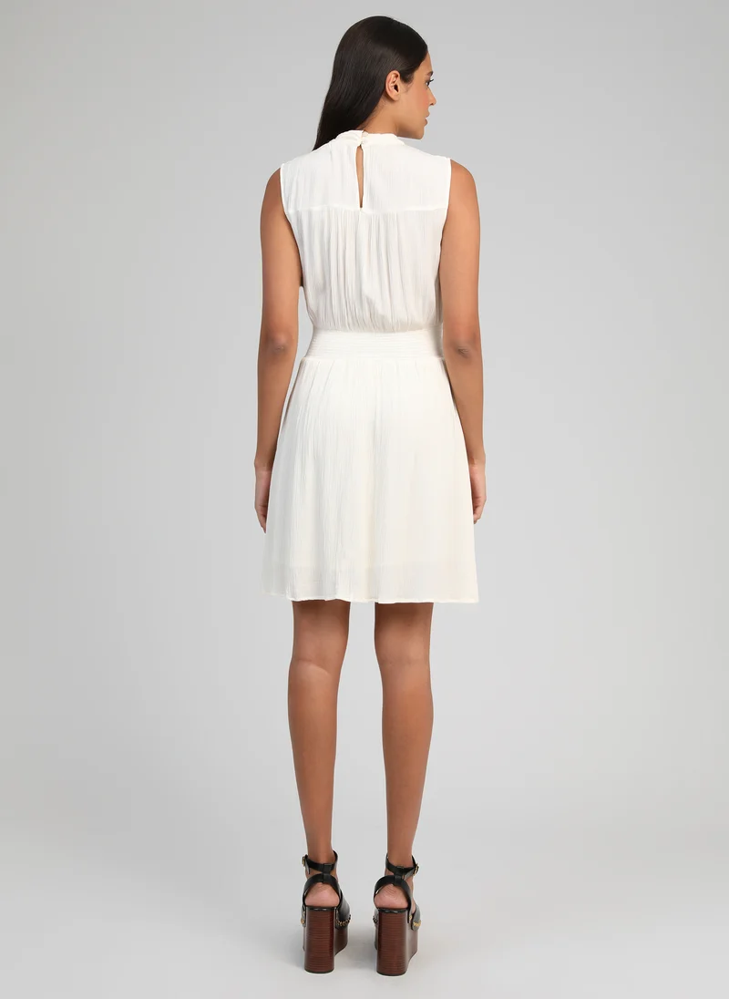 ROBE COURTE ORLEANE ecru