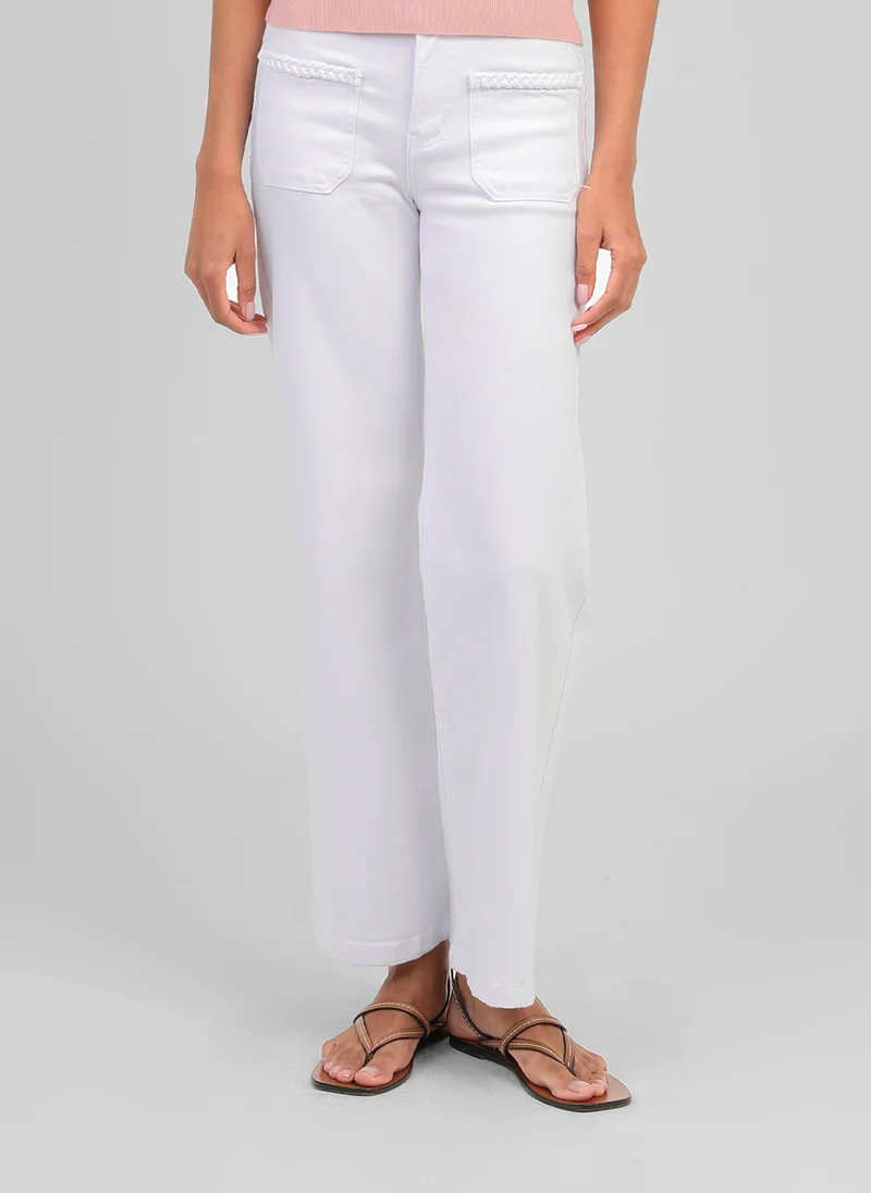 PANTALON PITRESS blanc