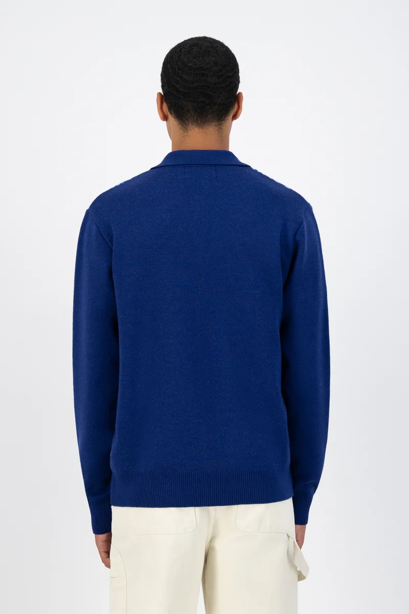 Cardigan en maille Karp - Bleu
