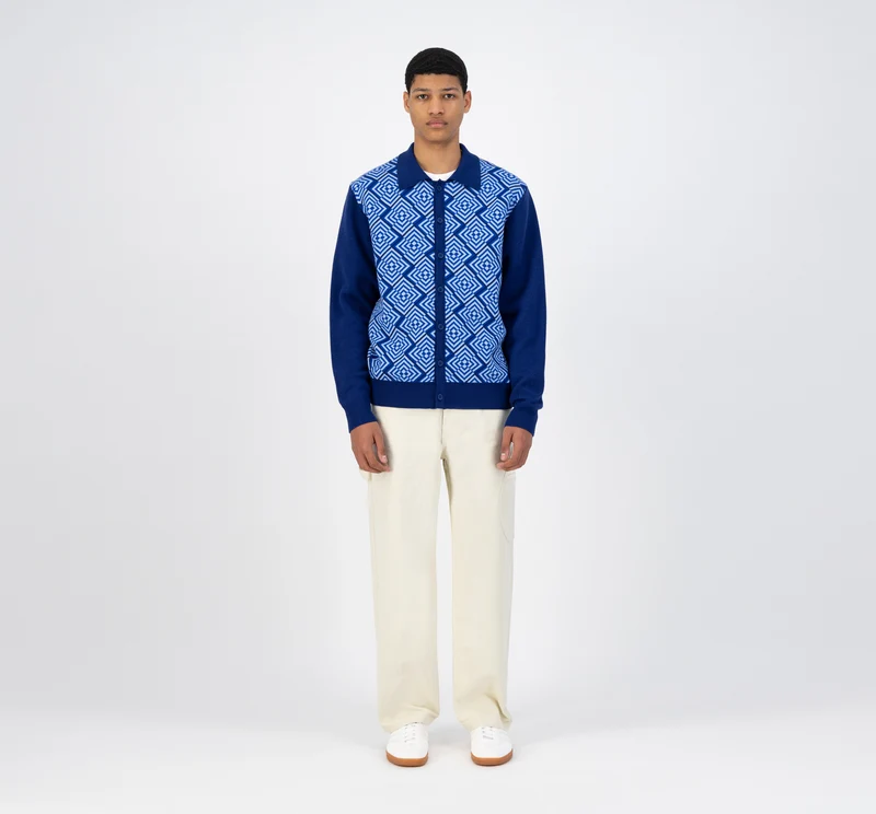 Cardigan en maille Karp - Bleu