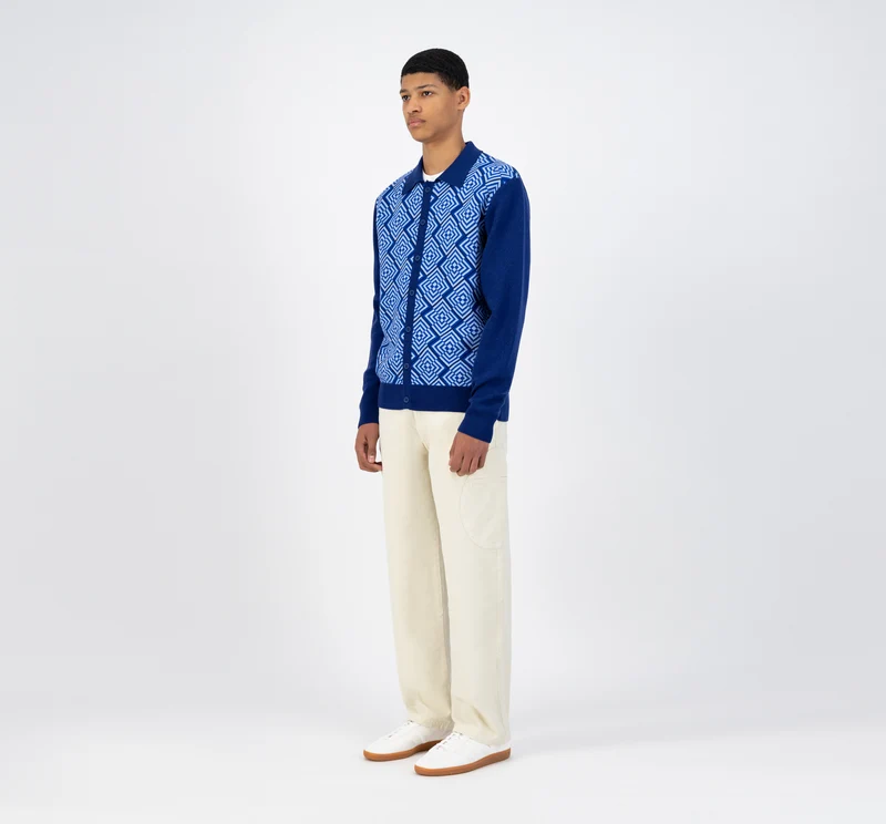 Cardigan en maille Karp - Bleu
