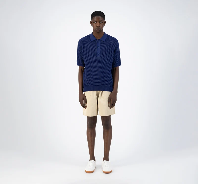 Polo en tricot Kiewic - Marine