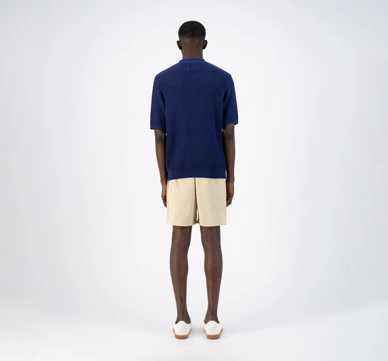 Polo en tricot Kiewic - Marine
