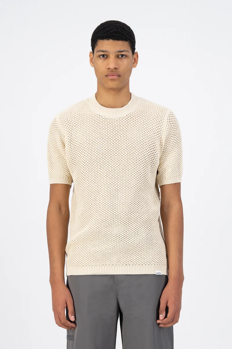 T-shirt en maille Kiewic - Crème