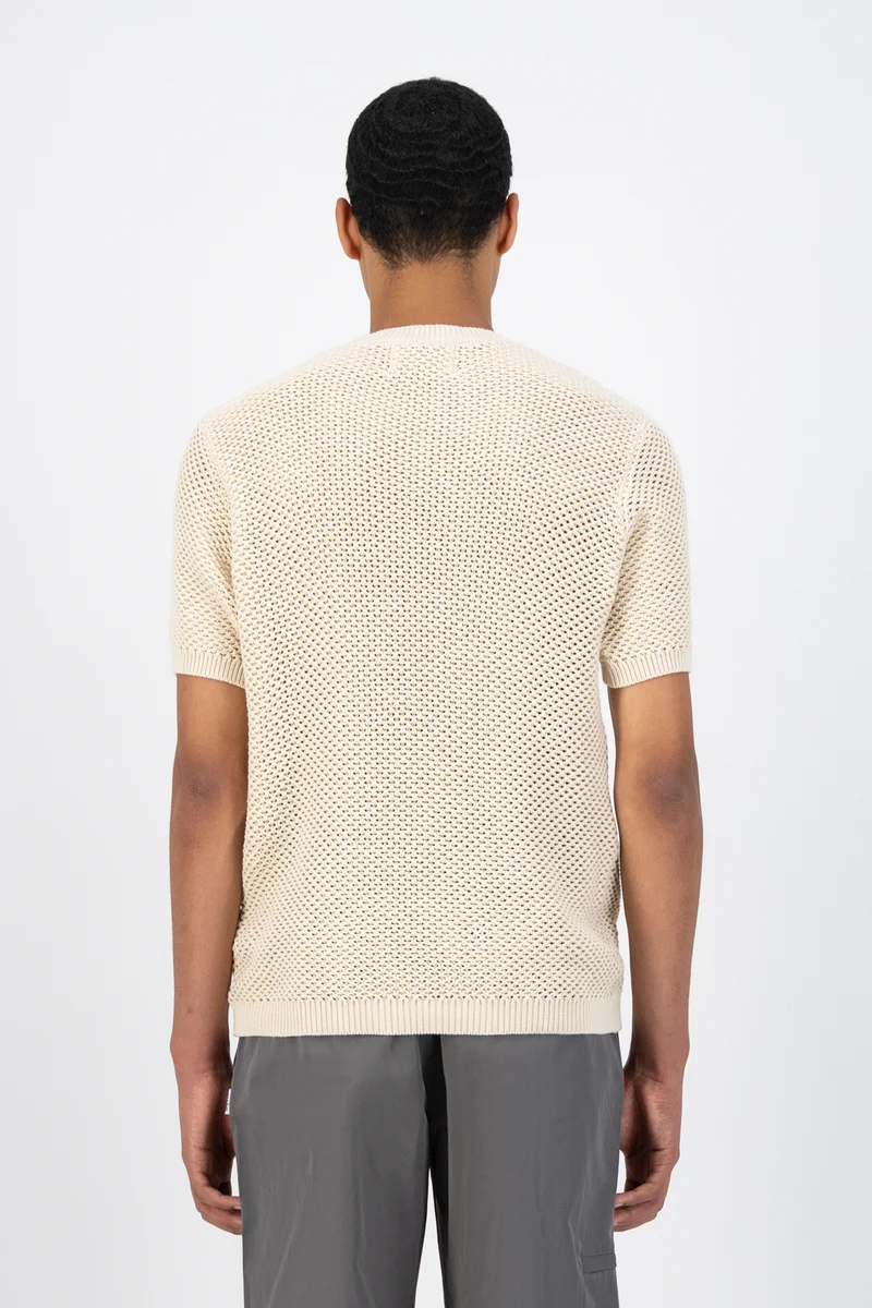 T-shirt en maille Kiewic - Crème