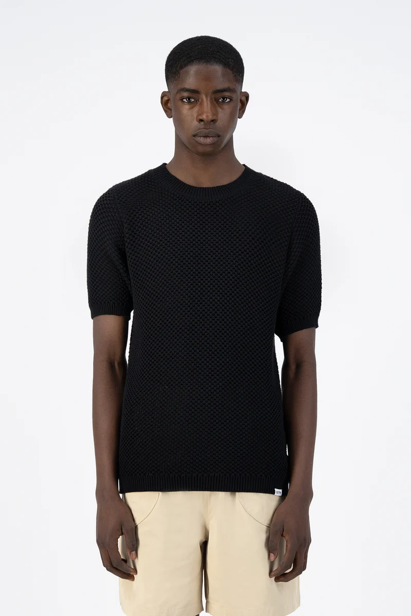T-shirt en maille Kiewic - Noir