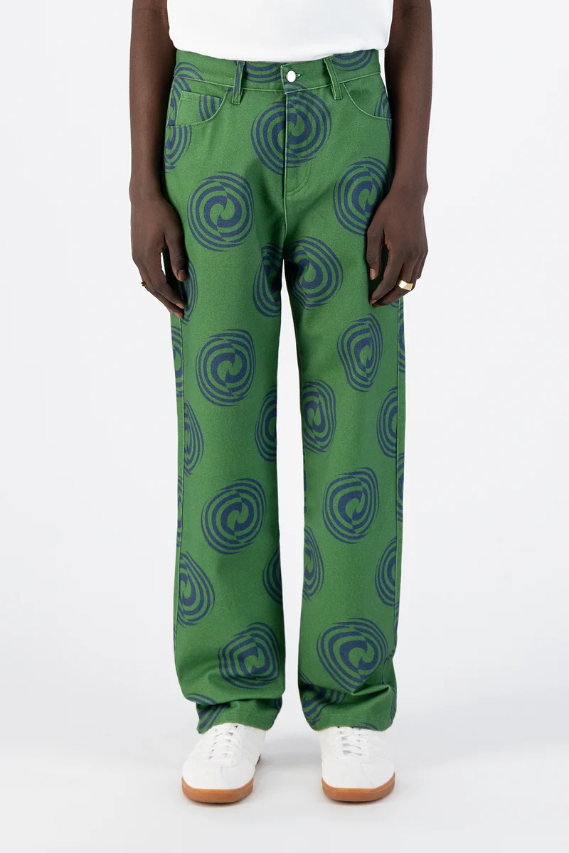 Pantalon Janco Swirl - Vert/Marine