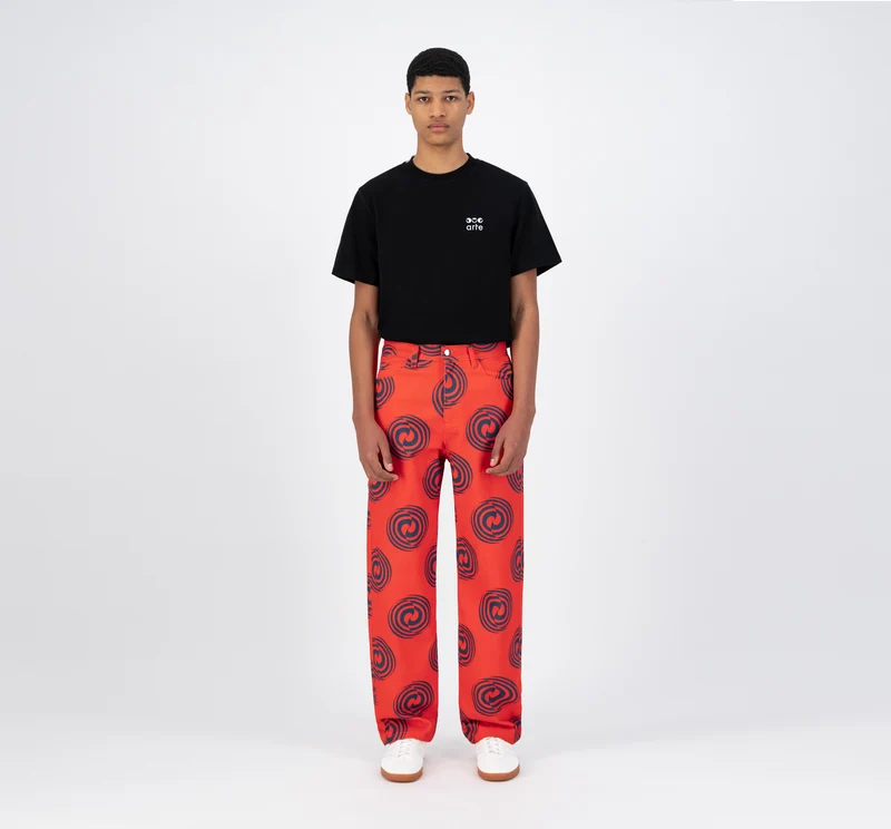 Pantalon Janco Swirl - Rouge/Marine