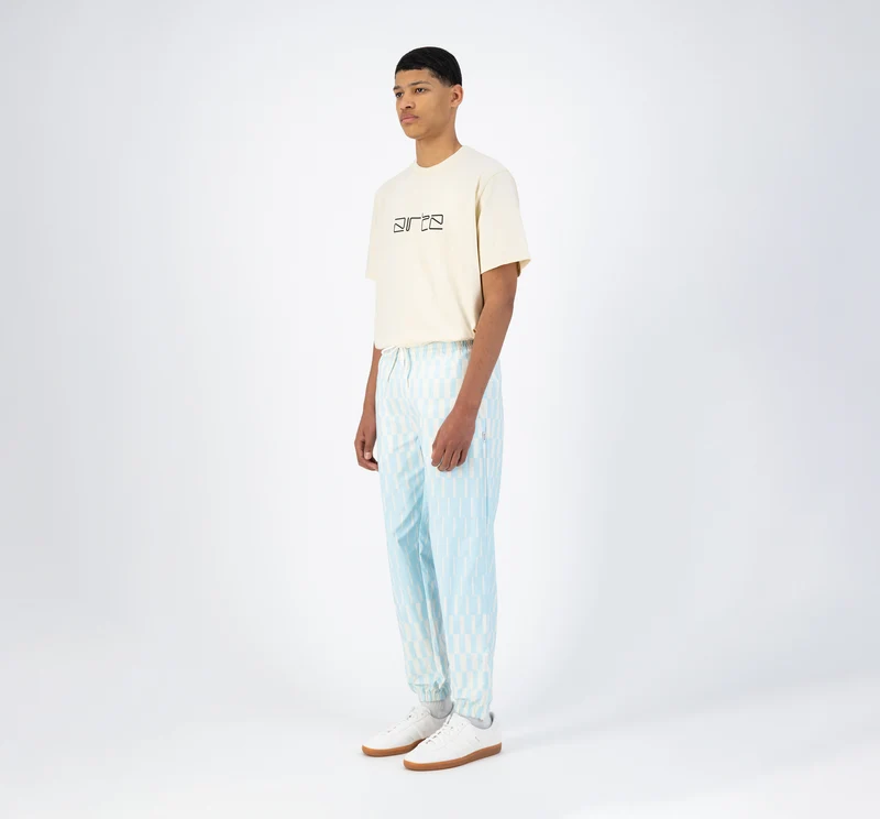 Pantalon Jo - Bleu clair/crème