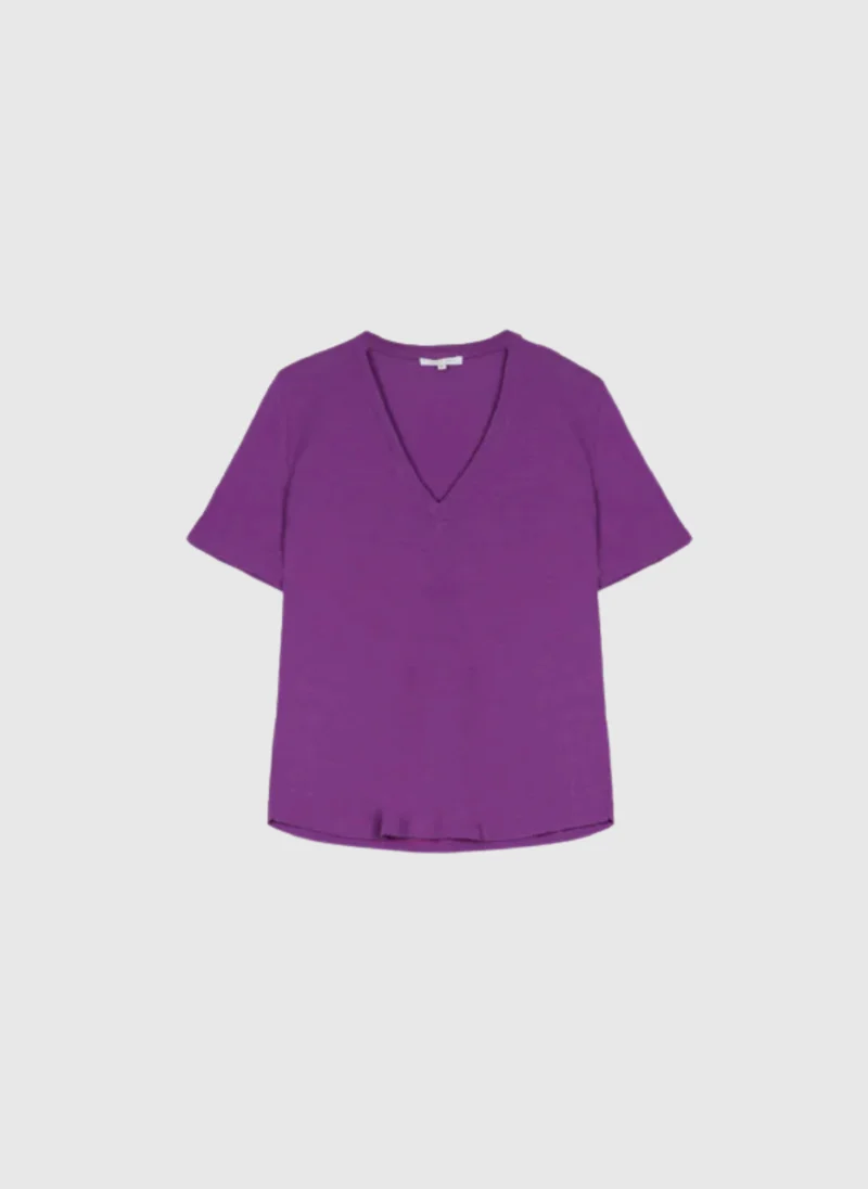 T-SHIRT DEMY prune