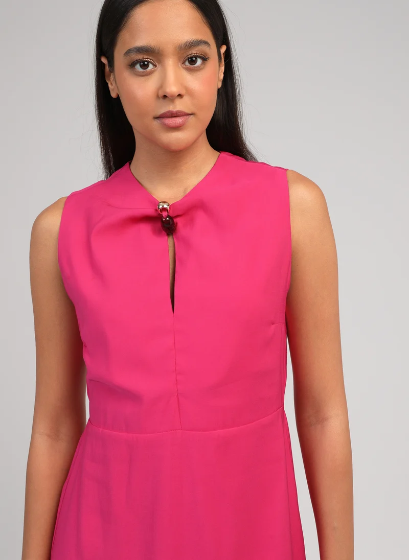 ROBE MIDI MAEZRA fuchsia