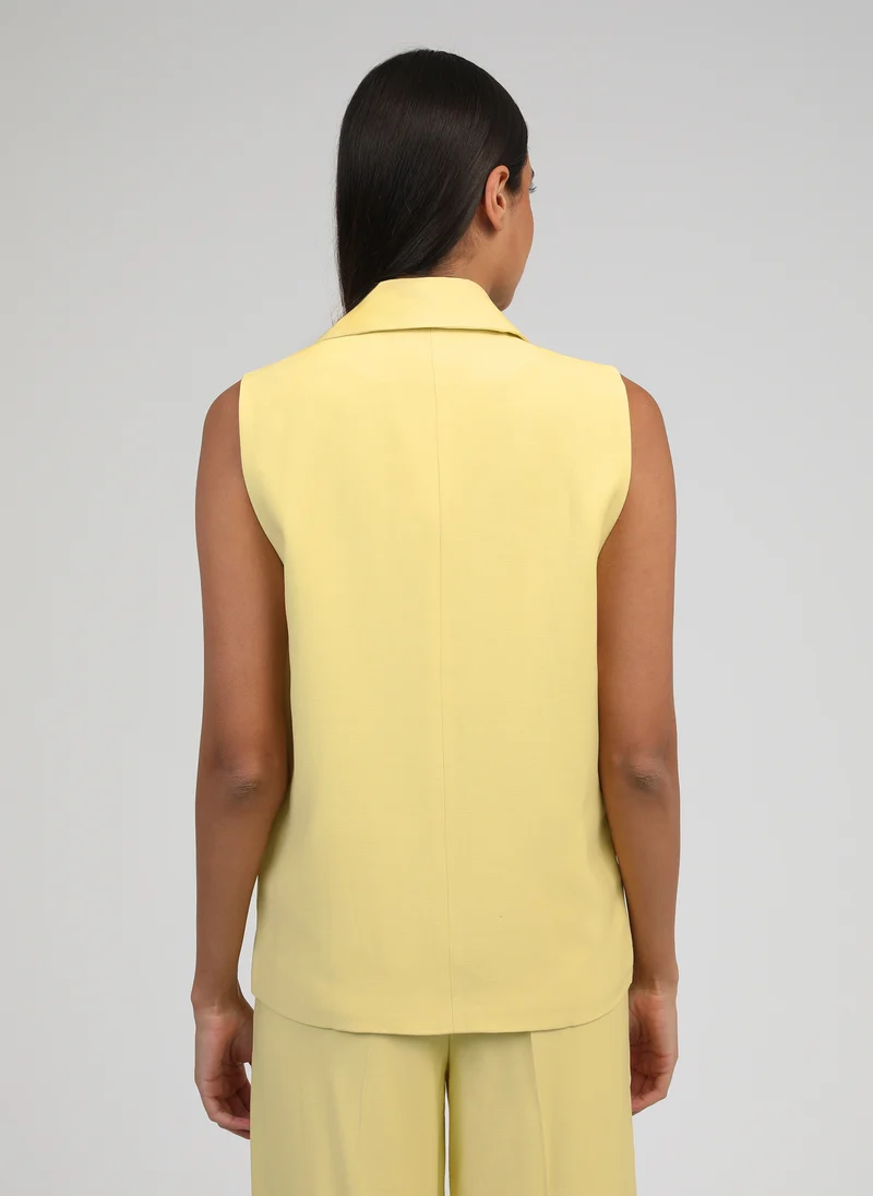 VESTE SANS MANCHES ZAKARITA paille