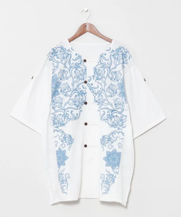 Chemise homme à imprimé mandala