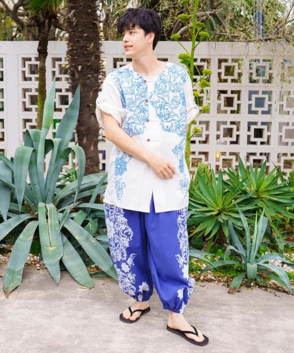 Chemise homme à imprimé mandala