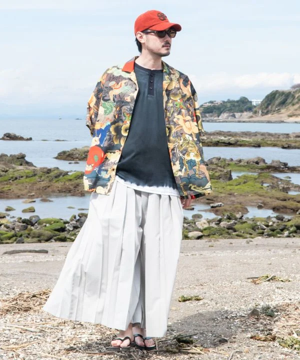 UKIYO-IRO Chemise à col ouvert