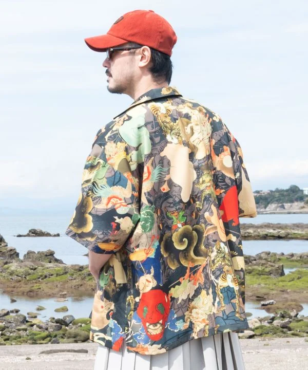 UKIYO-IRO Chemise à col ouvert