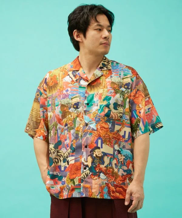 UKIYO-IRO Chemise à col ouvert