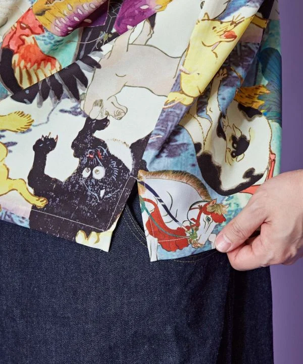 UKIYO-IRO Chemise à col ouvert