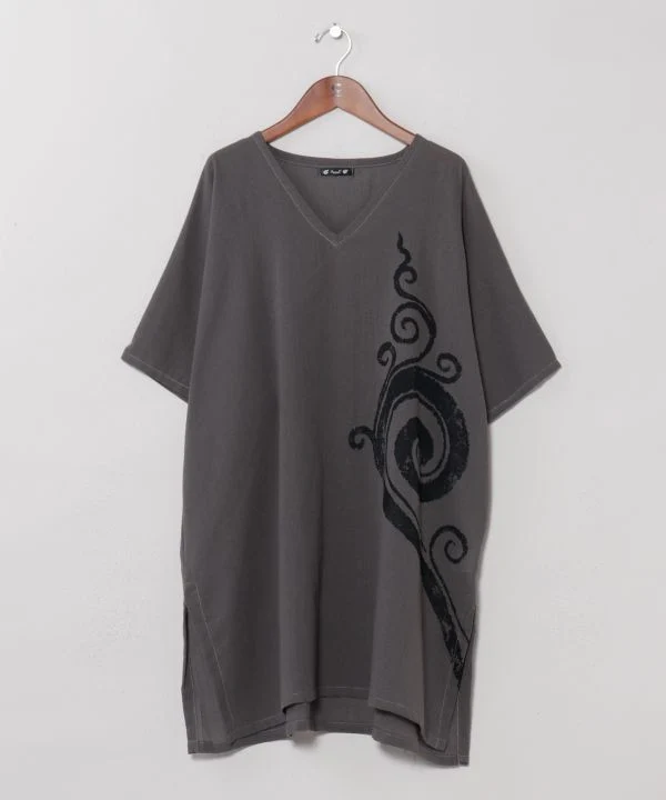 Haut oversize en coton imprimé