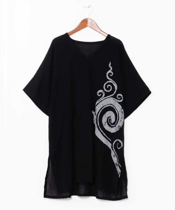 Haut oversize en coton imprimé