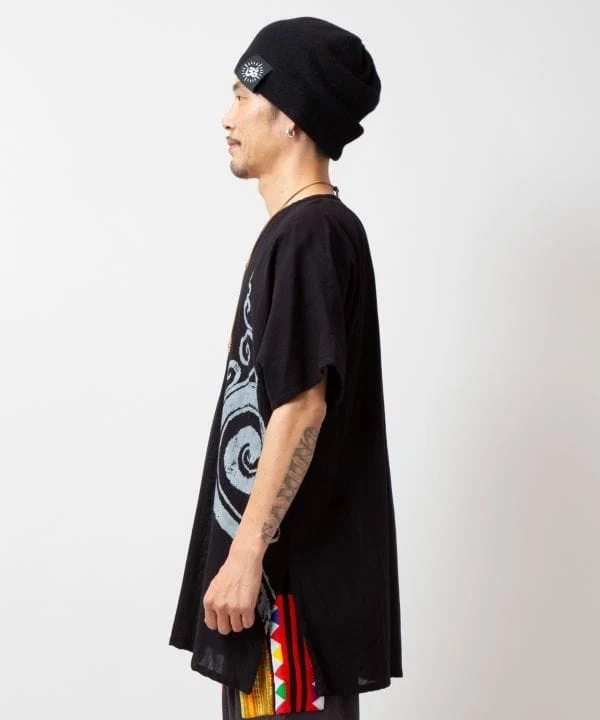 Haut oversize en coton imprimé