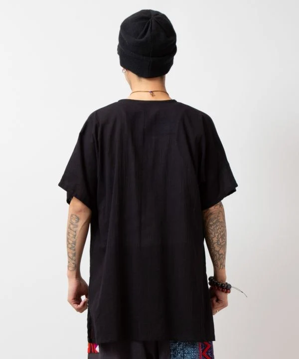 Haut oversize en coton imprimé