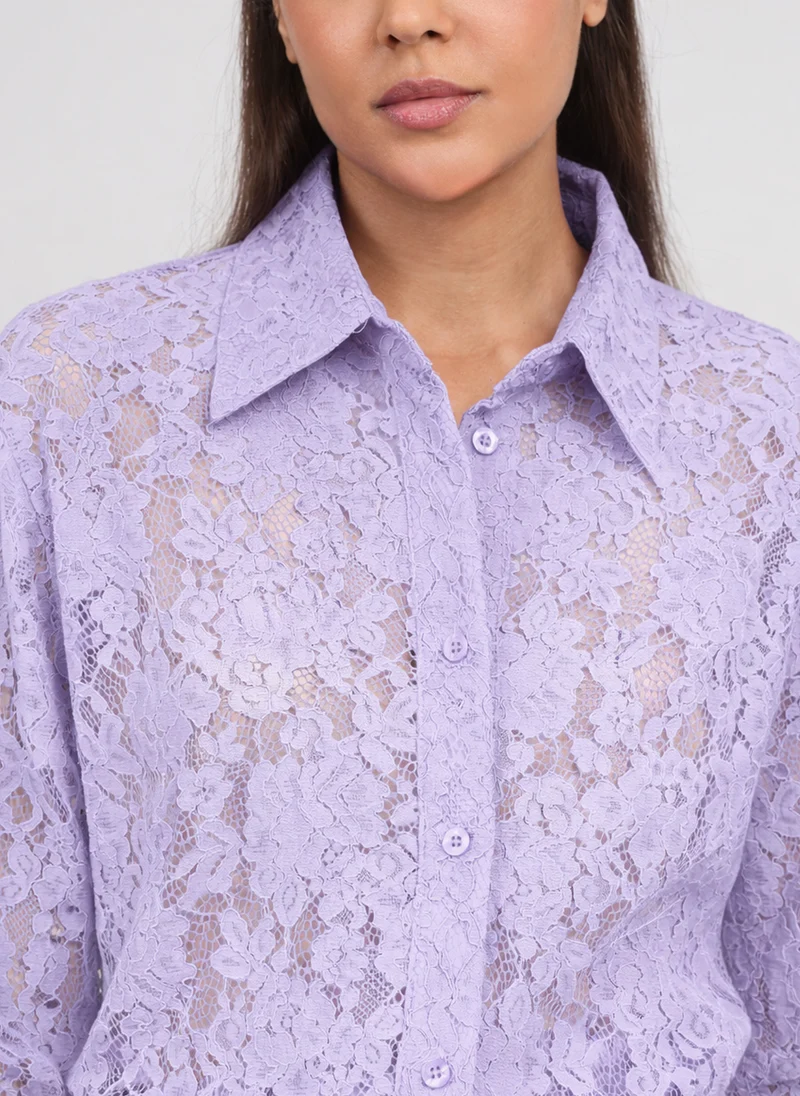 CHEMISE AMOLINA parme