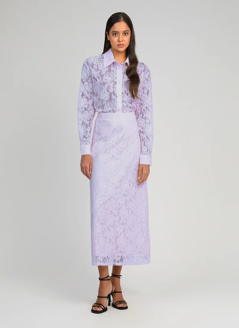 CHEMISE AMOLINA parme