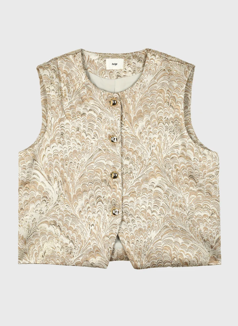 VESTE SANS MANCHES HULYSSA gold