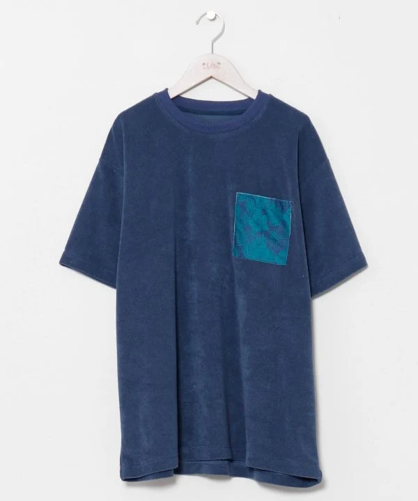 T-shirt hawaïen à poche pour homme
