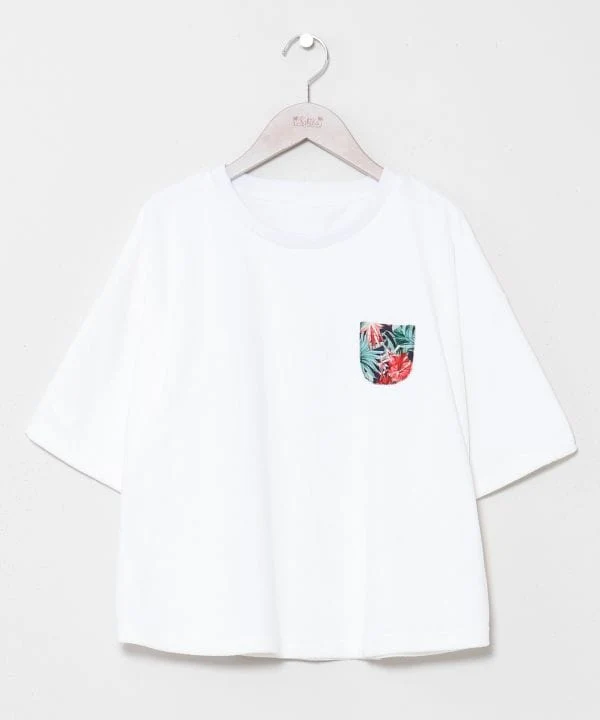 T-shirt hawaïen à poches en polaire