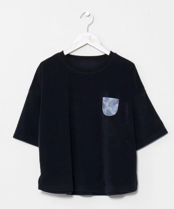 T-shirt hawaïen à poches en polaire