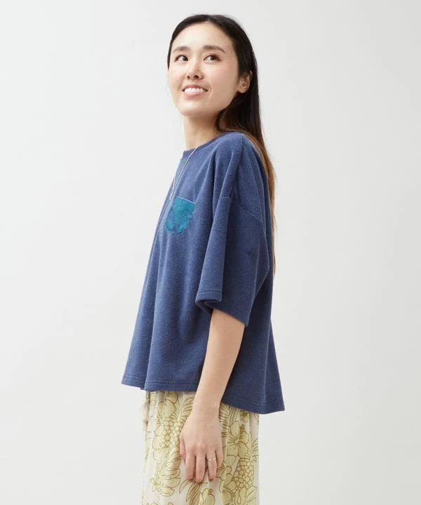 T-shirt hawaïen à poches en polaire