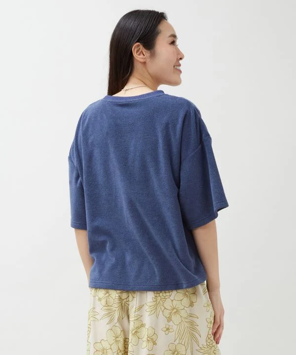 T-shirt hawaïen à poches en polaire