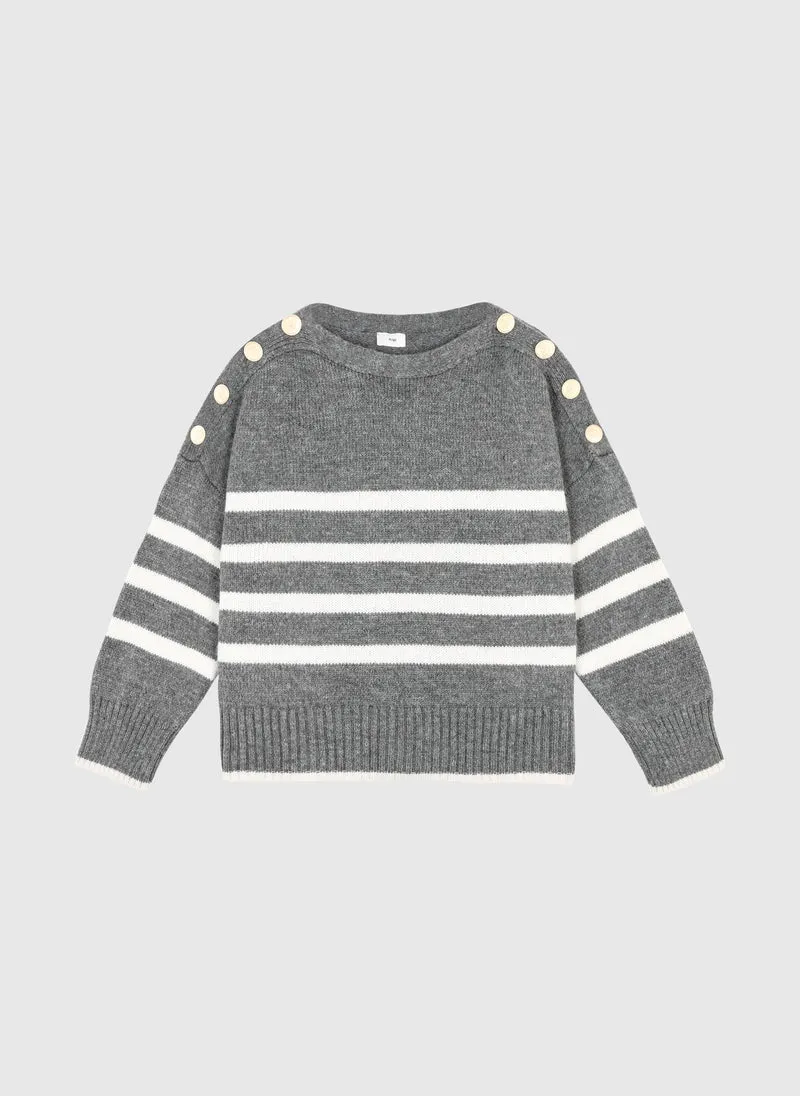 PULL LOTEFI gris chine